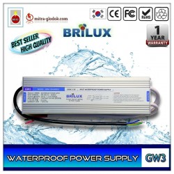 Power Supply Trafo Brilux DC 12V 12.5A | 150W (Waterproof)
